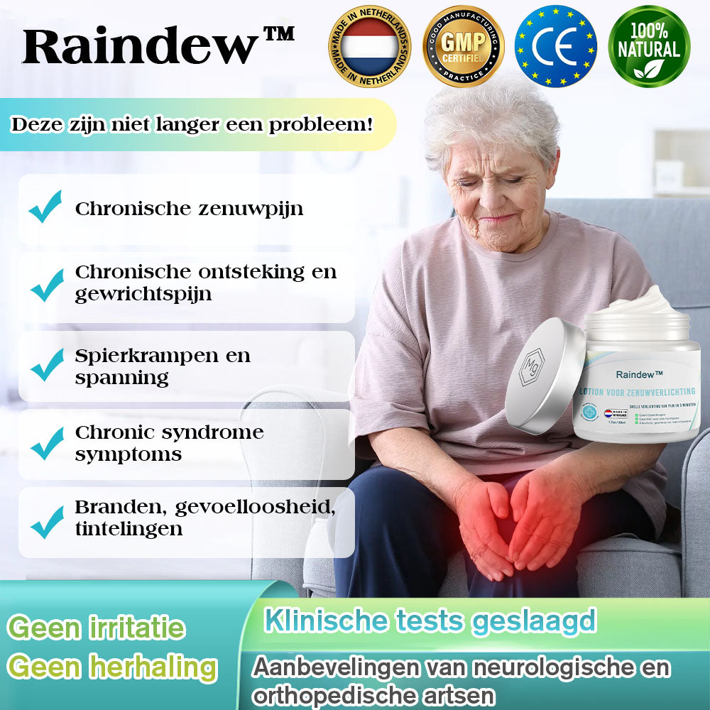 Raindew™ Nerve Relief Lotion (🔥kortingen duren 30 minuten 🔥）