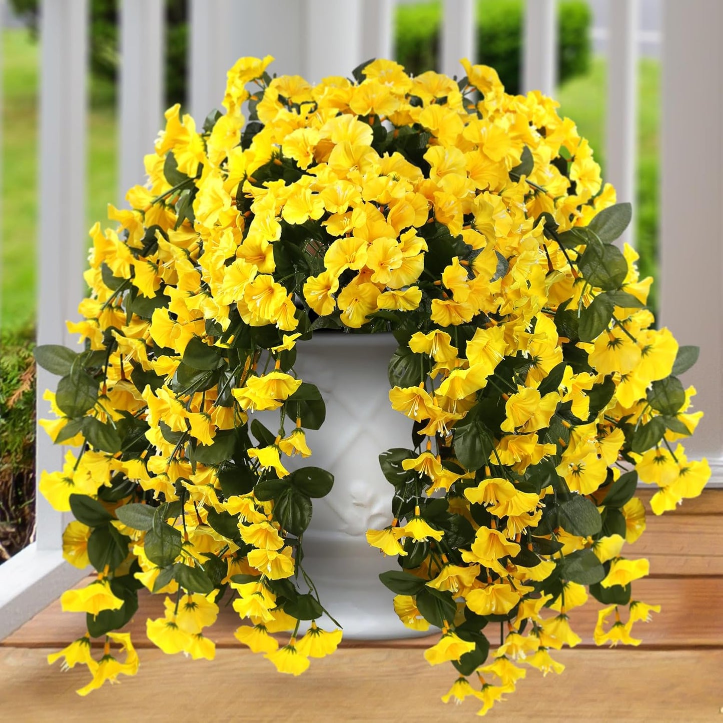 On Sale-Artificial Faux Hanging Flowers Plants - UV resistant, Waterproof,Windproof