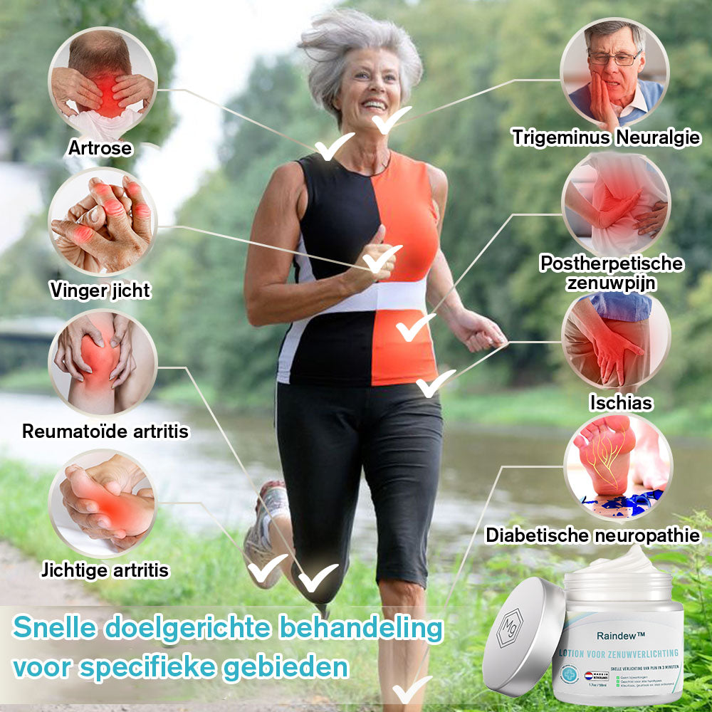 Raindew™ Nerve Relief Lotion (🔥kortingen duren 30 minuten 🔥）