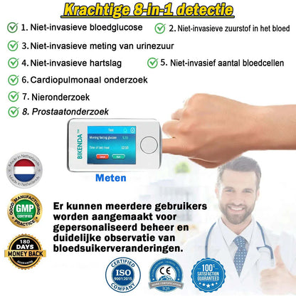 【OFFICIËLE STORE】Bikenda™ Niet-Invasieve Bloedglucosemeter + Exclusief Geschenk [99,9% Nauwkeurigheid] 🏆 - Aanbevolen door A.M.A.