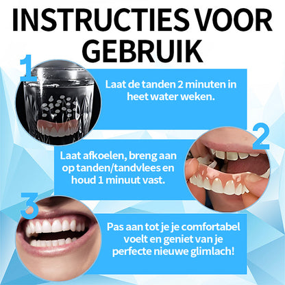 Mresio™ Silicone Gevoerde Prothese Kit (👩‍🔬 aanbevolen door tandarts)