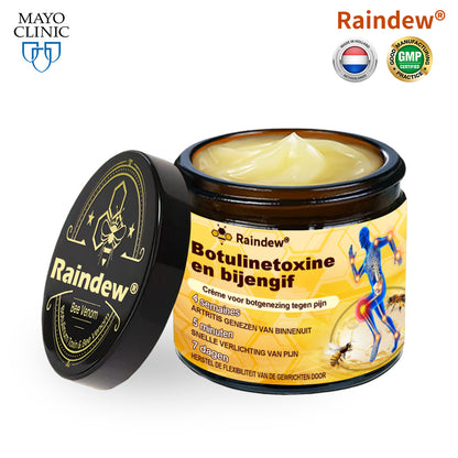 Raindew® Botuline Toxine & Bijengif Pijnstillende Crème voor botgenezing