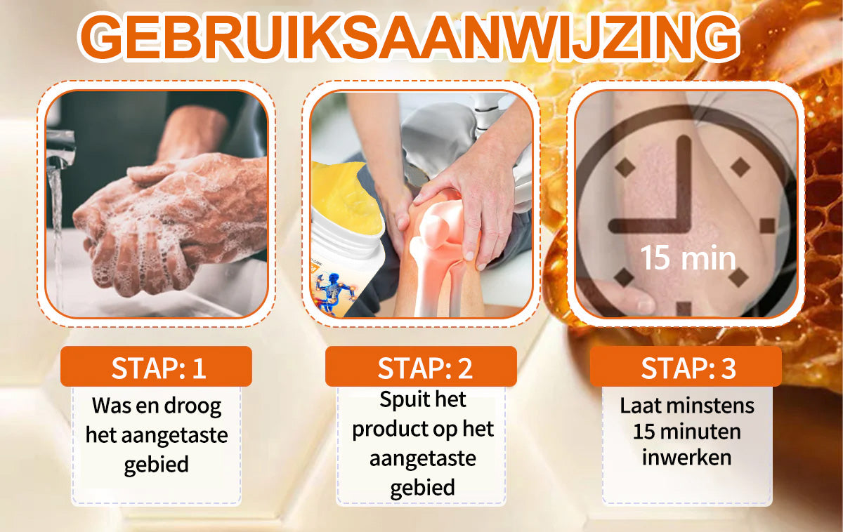 Raindew® Botuline Toxine & Bijengif Pijnstillende Crème voor botgenezing