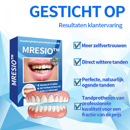 Mresio™ Silicone Gevoerde Prothese Kit (👩‍🔬 aanbevolen door tandarts)