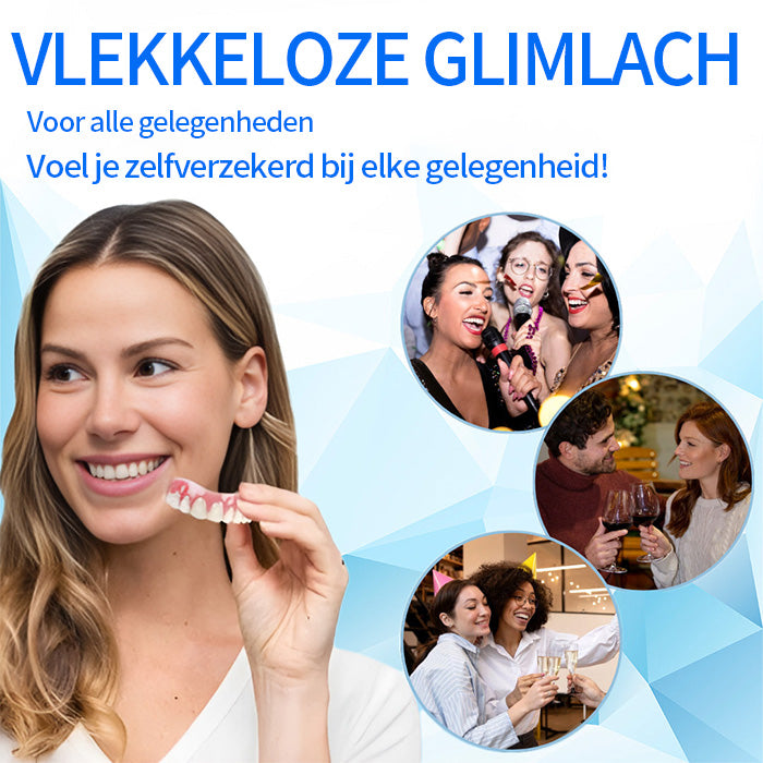 Mresio™ Silicone Gevoerde Prothese Kit (👩‍🔬 aanbevolen door tandarts)