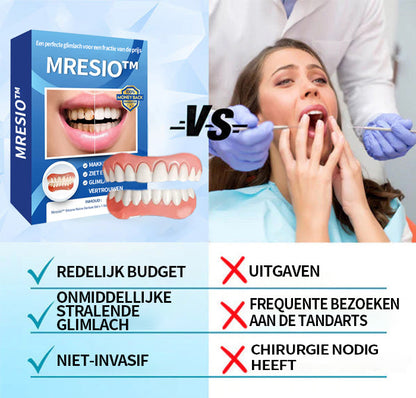 Mresio™ Silicone Gevoerde Prothese Kit (👩‍🔬 aanbevolen door tandarts)
