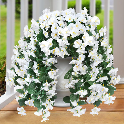 On Sale-Artificial Faux Hanging Flowers Plants - UV resistant, Waterproof,Windproof