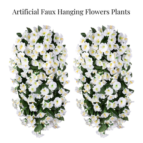 On Sale-Artificial Faux Hanging Flowers Plants - UV resistant, Waterproof,Windproof