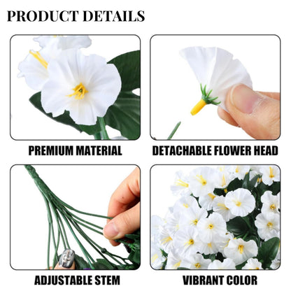 On Sale-Artificial Faux Hanging Flowers Plants - UV resistant, Waterproof,Windproof